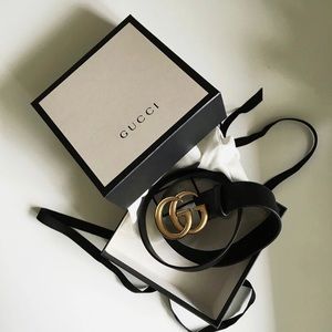 Gucci GG Marmont Buckle Gold Belt